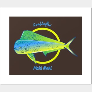 Reefhorse Mahi Mahi Yellow Ring Posters and Art